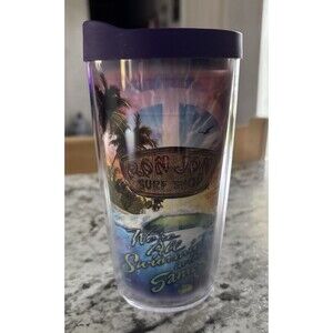 Tervis Ron Jon Surf Shop 16 Oz. Tumbler Cup Purple Lid We’re All Swimming In The